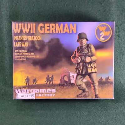 WWII German Infantry Platoon: Late War - Wargames Factory - 28mm - On Sprue • $40.95