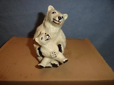 $9.95 • Buy Vintage Polar Bear & Cub Salt Pepper Shakers Ceramic Arts Studio. MADISON ,WIS.
