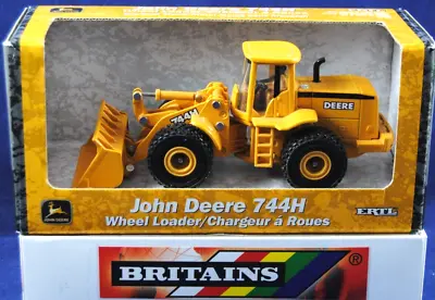 MINT 1:50 ERTL Britains 5085 JOHN DEERE 744H WHEEL-LOADER Perfect DISPLAY Model • £44.44