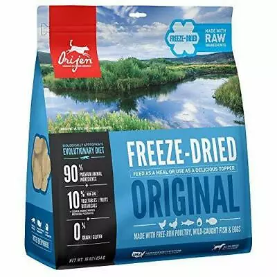 $41.99 • Buy ORIJEN Freeze-Dried Dog Food Original Grain Free(16 Oz.) FREE SHIPPING 