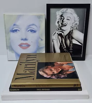 4x Marilyn Monroe Large Books Plus Framed Picture History Hollywood • $84.96