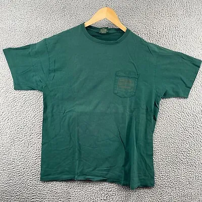 Vintage Polo Country Ralph Lauren Shirt Mens Large Green Pocket Tee 90s • $34.99