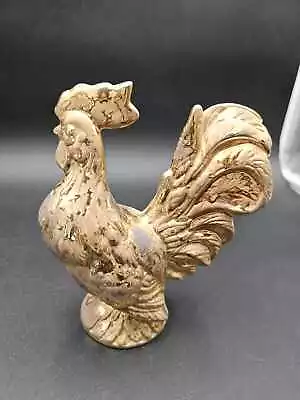 Vintage Weeping Gold Rooster Hen Chicken 7  Tall • $9.95