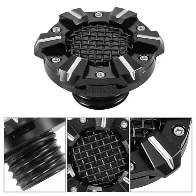 Mesh Motorcycle CNC Fuel Gas Tank Cap Cover For Harley Sportster XL 1200 883 48 • $26.87