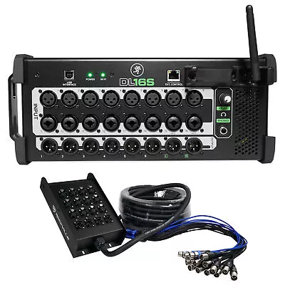 Mackie DL16S Wireless Digital Wi-Fi Mixer W/DSP+16-Channel Snake Cable • $899.99