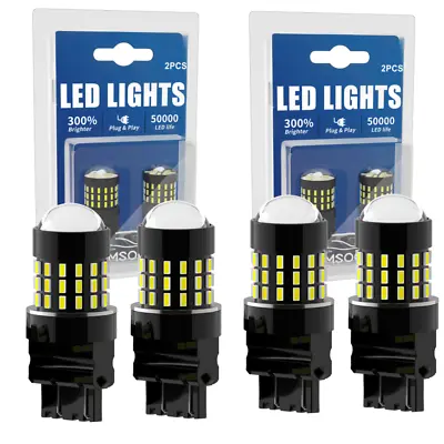 4x 3156 3157 LED Back Up Reverse Lights Bulbs White For Ford Mustang 2000-2019 • $39.99