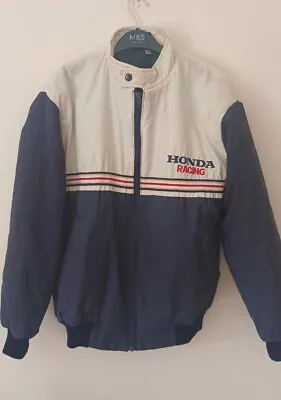 Vintage Honda Racing Jacket Adult S/M 80s Motorsport • £89.99