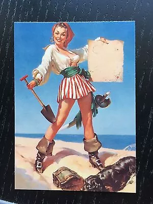 Elvgren PINUP Girl Card -  Untitled - Brown & Bigelow • $5.95