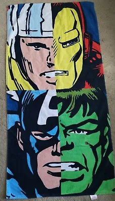 Vintage Marvel Comics Heroes Towel Blanket Rare Retired • $14