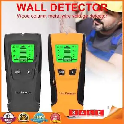 Metal Gold Finder Wood Studs Detector AC Voltage Live Wire Detect Wall Scanner • £12.01