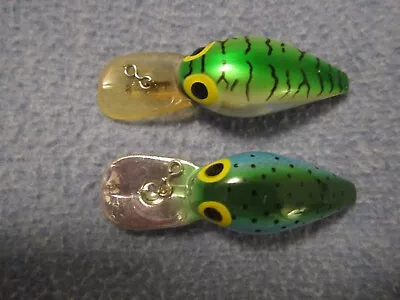 Lot Of 2 Brads Wigglers 3  Salmon/steelhead Diving Plugs Fishing Lures. • $9.99