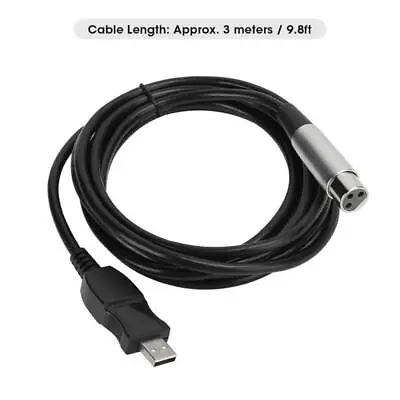 USB 2.0 To XLR Female Mic Adapter Cable For Microphones - New • $12.51