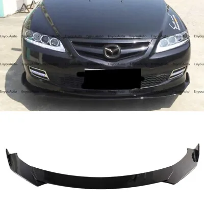 For Mazda 2 3 6 UNIVERSAL Front Bumper Lip Spoiler Splitter Glossy Black • $47.50