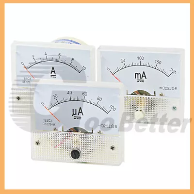 Current Meter 5V-300V DC/AC Analog Ammeter Panel Circuit No Need Shunt 50uA-30A • £3.90