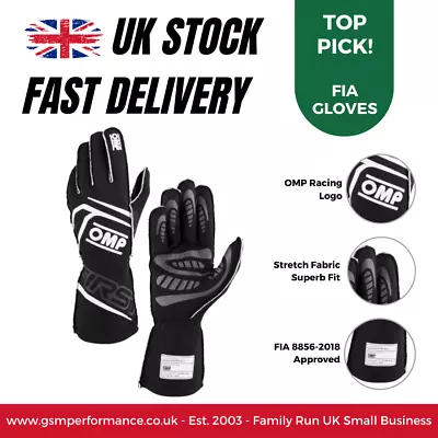 OMP First FIA 8856-2018 Approved - Rally / Motorsport / Racing Gloves • $101.60