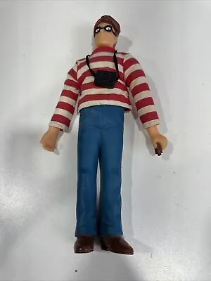 Vtg Where's Waldo 12  Action Figure Doll 1990 Applause Camera Martin Handford • $29.49