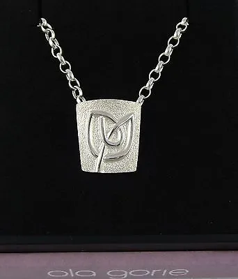 New Ola Gorie Silver Gael Pendant Necklace 16  Chain Boxed Scottish • £67