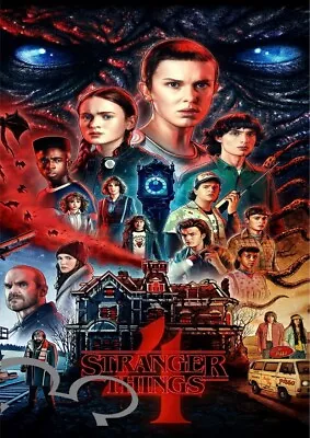 Stranger Things 4 Hellfire Club Art A4 Printphotopicture Gift Christmas • £4