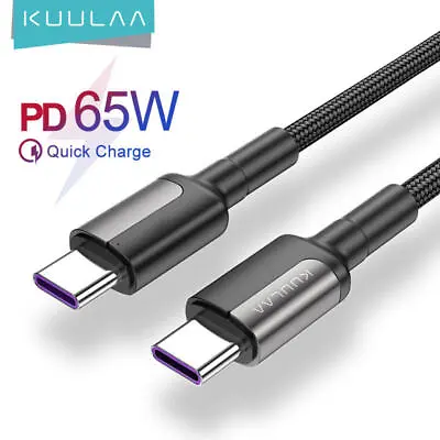 £3.99 • Buy USB C To USB C Fast Charger PD 100W Dual Type C Charging Data Sync USB Cable UK