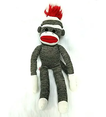 $11.04 • Buy Schilling Sock Monkey Doll Brown Red White Plush 18  Stuffed Toy Boy Girl B209