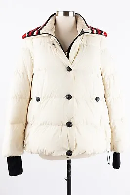 $2150 Moncler Giubbotto Piumino Padded Down Ski Jacket SZ 1/Small Cream • $650