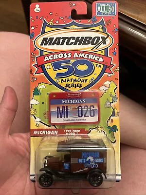 Matchbox MICHIGAN #26 2001 Across America 50th Birthday Series 1921 Ford Model T • $4.99