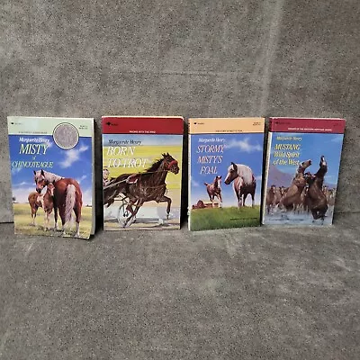 Lot Of 4 Aladdin Books Horses Ponys Marguerite Henry Youth Teen Paperback Misty • $13.99