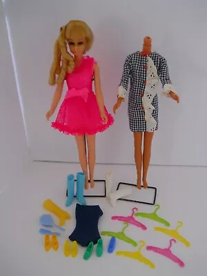 1970s Mattel Francie Hair Happening #1122 Body #1068 Body Tag Dresses HK Shoes  • $27