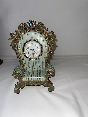 Milson & Louis Hand Painted Clock Decor Colorful Chair WORKS Battery Included • $39.99