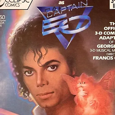 Captain EO 3-D Comic Eclipse Comics Michael Jackson No 3-D Glasses • £40.21