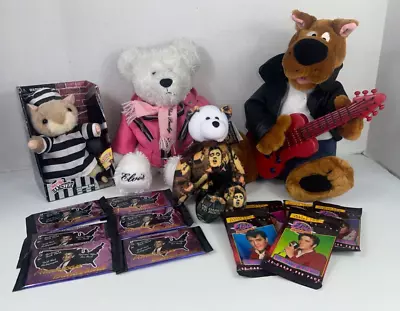 Elvis Presley Memorabilia Collectible Plush And Cards Lot-Free Shipping • $20