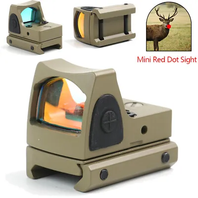 Mini Red Dot Tactical RMR Reflex Sight Scope For Pistol Glock 17 19 W/20mm Mount • $31.99