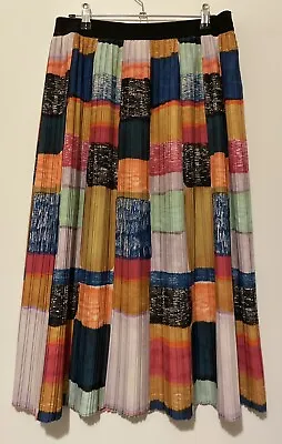 $95 • Buy Gorman  Colourful Pleated Skirt Size 12