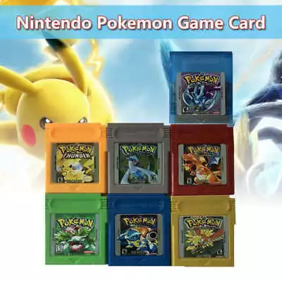 For Nintendo GBA GBC Game Card All 7 Colours GAMEBOY COLOR Pokemon Game Series • $14.98