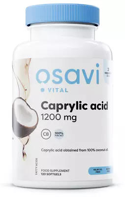 Osavi  Caprylic Acid - 1200mg - 120 Softgels • £14.49