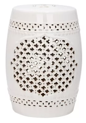 Safavieh ADLEY QUATREFOIL GARDEN STOOL Reduced Price 2172732400 ACS4506B • $60