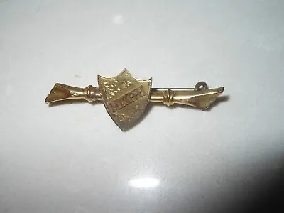 Antique  9ct Gold Mizpah Bar Brooch Marked 9ct To Back 1.4g • $80.26