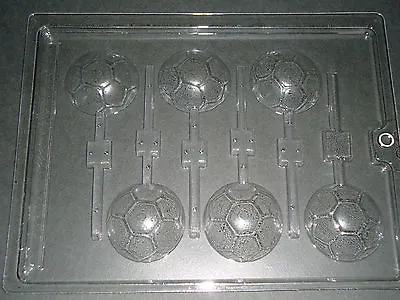 Football Soccer Chocolate Lollipop Lolly Mould 6 On 1 Chocolate Or Soap • £6.25