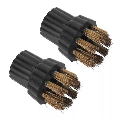 2x Round Bristle Brush Head Nozzle For Steam Mop X5 Hoover Steam Cleaner Mop • $8.97