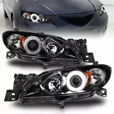 ANZO 121228 Projector Headlights Assembly Lamp For 2004-2008 Mazda 3 • $326.95