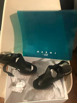 MARNI For H&M BRAND NEW Platform PUMPS Ladies 9 Slingback SANDALS Shoes • $125