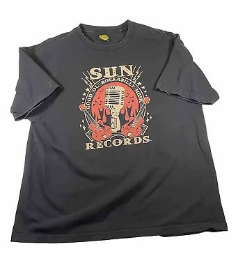 Vtg Sun Records T Shirt 2xl Rock Music Big Front Graphic Steady Clothing  • $44.99