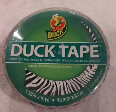 $6.99 • Buy Duck Tape Animal Print Design Zebra