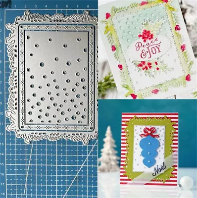 Metal Cutting Dies Background Frame Scrapbooking Embossing Paper Card Stencil • $4.74