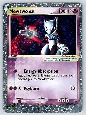 Mewtwo Ex 101/109 E-Reader Ruby & Sapphire Ultra Rare Holo Pokemon Card • $74.99