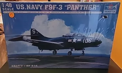 Trumpeter 1:48 Scale US. Navy F9F-3  Panther  Model Kit 02834 • $42.99