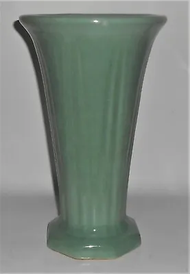 $225 • Buy Zanesville Stoneware Pottery 12'' Gloss Green #230 Vase