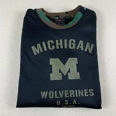 Nike Air Jordan Sweatshirt Men’s Size L Michigan Wolverines Salute To Service • $50