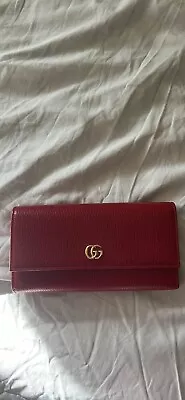 $499 • Buy Red Leather Gucci Wallet (Red - Pre-owned)
