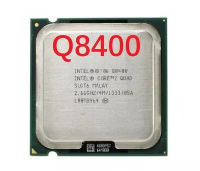 Intel Core 2 Quad Q8400 SLGT6 2.66GHz 4MB 1333MHz Socket 775 CPU Processors • $13.07